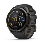 fenix 9 Pro inReach 51mm AMOLED sz�rke DLC Titanium fekete szilikon sz�jjal