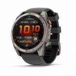 Garmin fenix 8 Pro 51mm AMOLED Sapphire Titanium grafit/fekete szilikon szíjjal Garmin fenix 8 Pro 51mm AMOLED Sapphire Titanium grafit/fekete szilikon szíjjal
