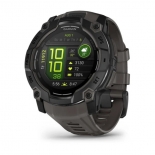 Garmin Instinct 3, 50mm AMOLED, Fekete, s�t�tsz�rke sz�jjal